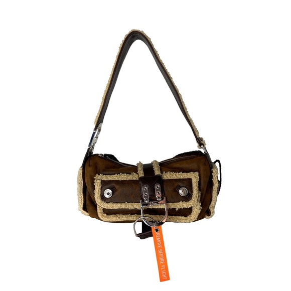 DIOR 05 Vintage Shearling East West Flight Bag - Picture 3 of 12